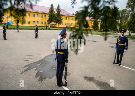 Lviv, Ukraine. 20th Apr, 2015. Ukrainian soldiers during opening ceremony Ukrainian-US Exercise Fearless Guardian at International peacekeeping and security centre, Yavoriv, Lviv region, Ukraine. Photo of © Oleksandr Rupeta/Alamy Live News Credit:  Oleksandr Rupeta/Alamy Live News Stock Photo