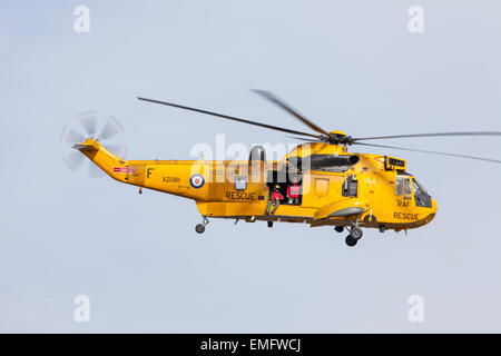 RAF Royal Air Force Search and Rescue helicopter, England, UK Stock Photo