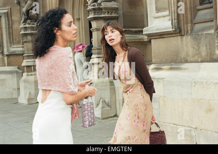 Sean Pertwee wedding. Guests arriving at the church. Stock Photo