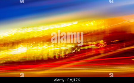 blurry traffic Stock Photo