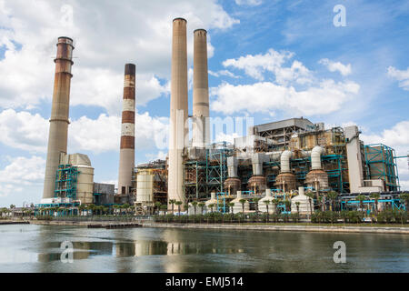 Big Bend Power Station, Tampa Electric, Apollo beach Florida. Stock Photo