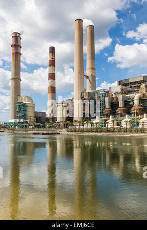 Big Bend Power Station, Tampa Electric, Apollo beach Florida. Stock Photo