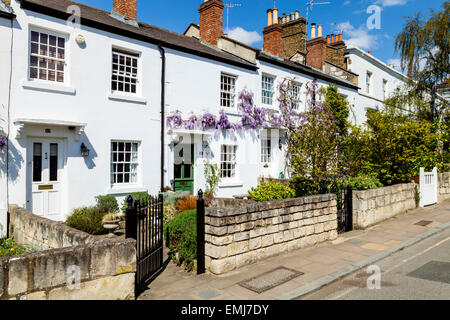 Beautiful Houses, Old Palace Lane, Richmond Upon Thames, London, England Stock Photo