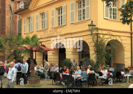 Germany Baden-Württemberg Freiburg im Breisgau restaurant people Stock Photo