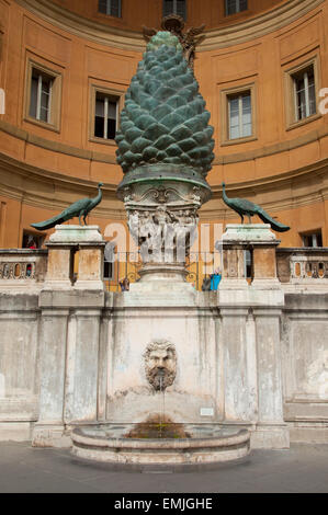 Cortile della Pigna or courtyard of the pinecone inside the Vatican ...