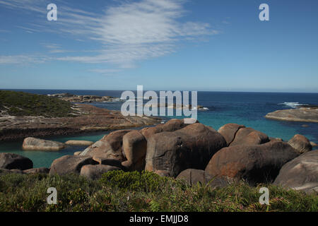 Elephant Rocks at Elephant Cove, William Bay National Park beach and coastline Western Australia Stock Photo