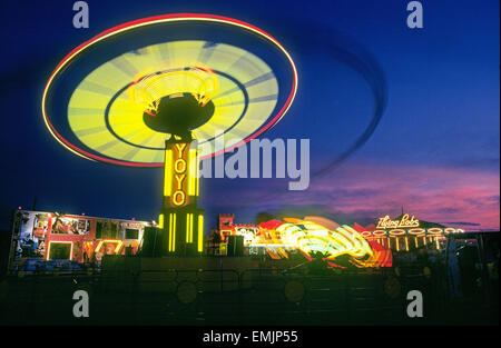 'The YoYo, a ride at the New Mexico State Fair held each September in Albuquerque, New Mexico Stock Photo