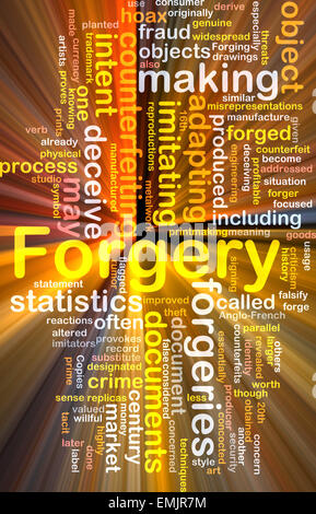 Background concept wordcloud of forgery counterfeiting Stock Photo - Alamy