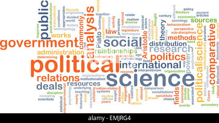 Political science word cloud concept Stock Photo: 100701505 - Alamy