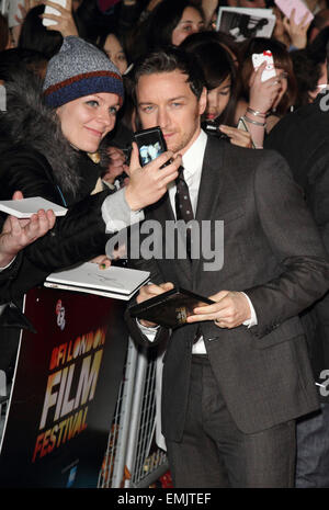 BFI London Film Festival - 'The Disappearance of Eleanor Rigby' - Official screening at the Odeon West End  Featuring: James McAvoy Where: London, United Kingdom When: 17 Oct 2014 Stock Photo