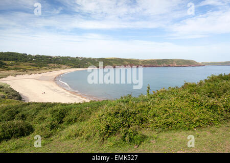 Freshwater East beach. Pembrokeshire. Wales. Cymru. UK. United Kingdom ...