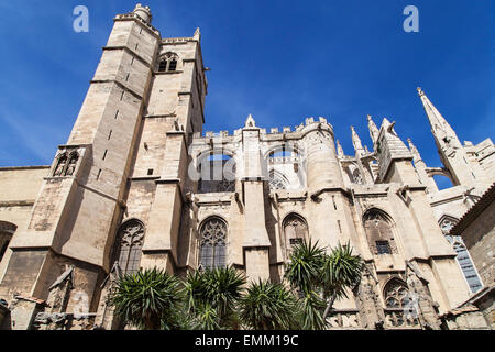 Cathedral of Saint-Just-et-Saint-Pasteur in Narbonne, France. Stock Photo