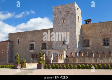 Palais des Rois de Majorque in Perpignan, Languedoc-Roussillon, France. Stock Photo