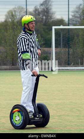 Segway Polo umpire Stock Photo