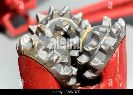 red drill bits for oil and gas extraction Stock Photo