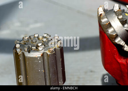 red drill bits for oil and gas extraction Stock Photo