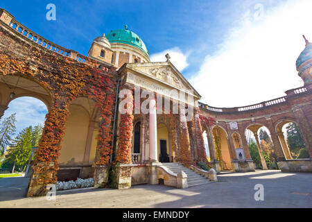 Monumental arcades of Mirogoy cemetary of Zagreb, Croatia Stock Photo