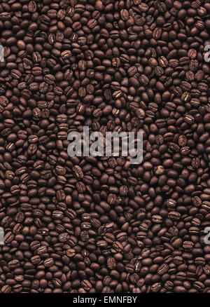 Coffee beans seamless pattern background. EPS 10 vector. Stock Vector