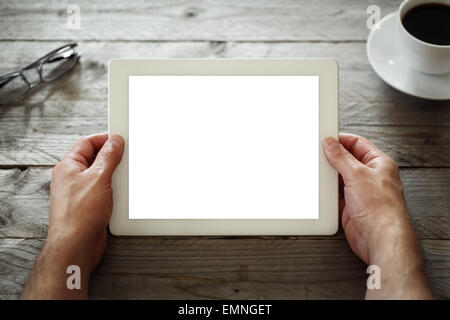 Digital tablet with blank screen Stock Photo