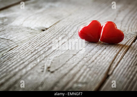 Two hearts in love Stock Photo