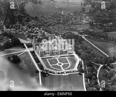 Aerial view of Windsor Castle. Stock Photo