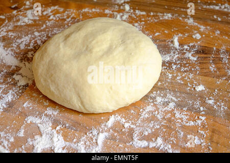 A fresh ball of homemade pizza dough Stock Photo