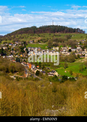 A view of rural housing near Wirksworth in the Derbyshire Dales England UK Stock Photo
