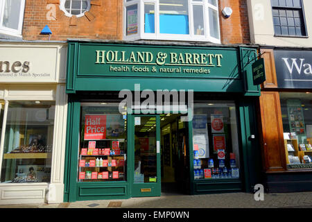 Holland & Barrett health food store in Bedford Stock Photo