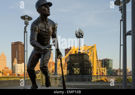 Famous Roberto Clemente Pittsburgh Pirates star player in Pittsburgh PA  latin hero Stock Photo - Alamy