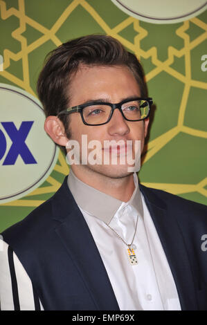 PASADENA, CA - JANUARY 8, 2012: Glee star Kevin McHale at Fox TV's Winter 2012 All-Star Party at Castle Green in Pasadena. January 8, 2012 Pasadena, CA Stock Photo