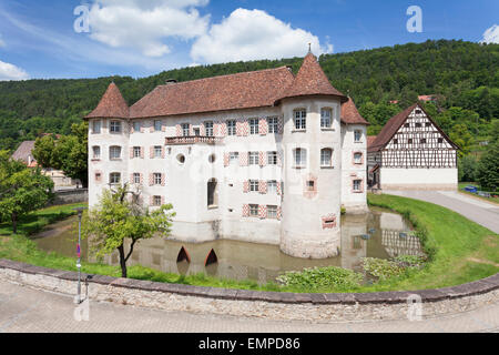 Wasserschloss Glatt moated castle, Glatt, Sulz am Neckar, Black Forest, Baden-Württemberg, Germany Stock Photo