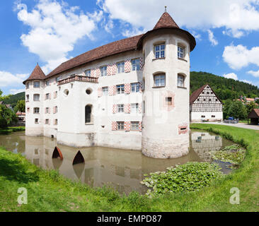 Wasserschloss Glatt moated castle, Glatt, Sulz am Neckar, Black Forest, Baden-Württemberg, Germany Stock Photo