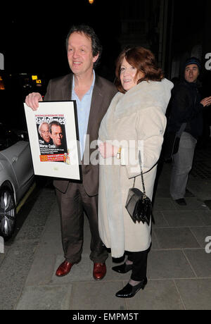 Kevin Whately and Madelaine Newton leaving the VIP press night of Stock ...