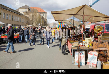 Flea Market on Museum Island, Berlin, Germany Stock Photo