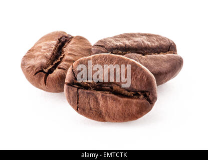 Coffee beans isolated on white background Stock Photo