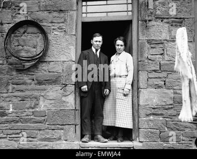 Harold Jones murder case in the town of Abertillery, in Monmouthshire, Wales where eight year old Freda Burnell and Florie Little were murdered in 1921. The accused, fifteen year old Harold Jones, was tried and acquitted of Freda's murder and went on to k Stock Photo