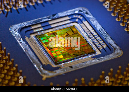 Inside a Microprocessor Stock Photo