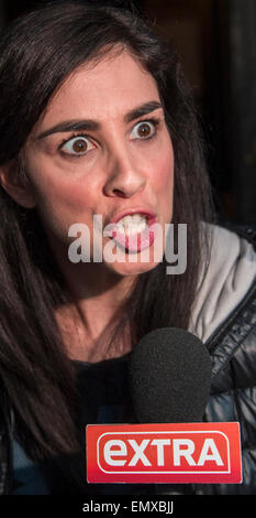 Hollywood, California, USA. 22nd Apr, 2015. SARAH SILVERMAN arrives at the Avalon Hollywood for 'Keep it Clean, ' a live comedy benefit for the Waterkeeper Alliance. © Brian Cahn/ZUMA Wire/Alamy Live News Stock Photo