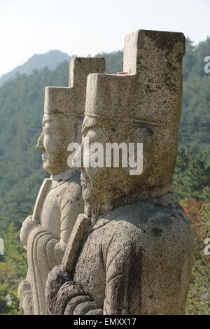 Tomb of King Kongmin, North Korea, 2014, history of North Korea, Stock Photo