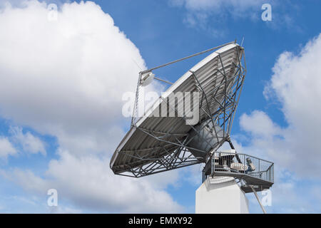 satellite dish antenna radar big size isolated on white background ...