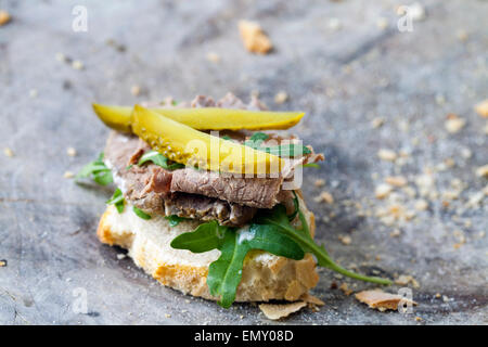 Roast beef sandwich Stock Photo