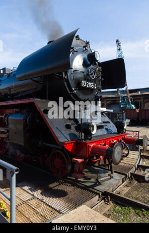 Steam locomotive Borsig 03 2155-4 (DRG Class 03) Stock Photo