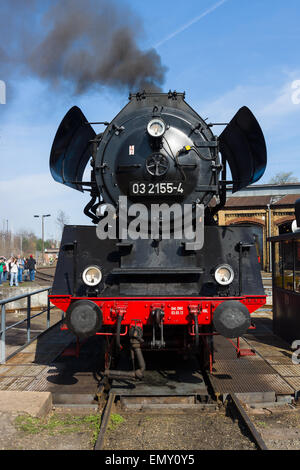 Steam locomotive Borsig 03 2155-4 (DRG Class 03) Stock Photo