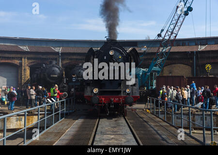 Steam locomotive Borsig 03 2155-4 (DRG Class 03) Stock Photo