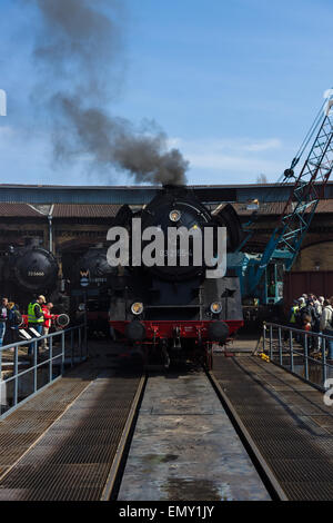 Steam locomotive Borsig 03 2155-4 (DRG Class 03) Stock Photo