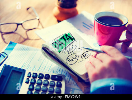 Businessman Data Product Ideas Api Concept Stock Photo