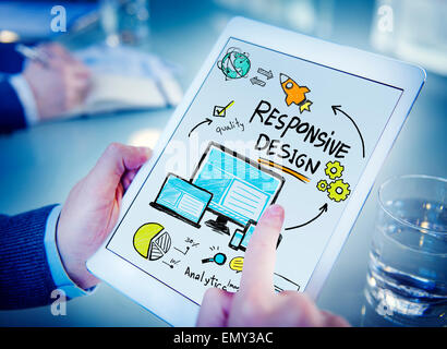 Responsive Design Internet Web Online Device Technology Concept Stock Photo
