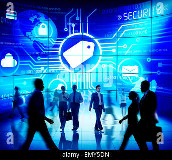 Access Internet Global Business People Security Code Concept Stock Photo