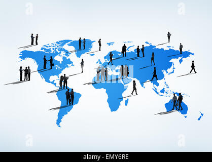 Business People all over the World Stock Photo