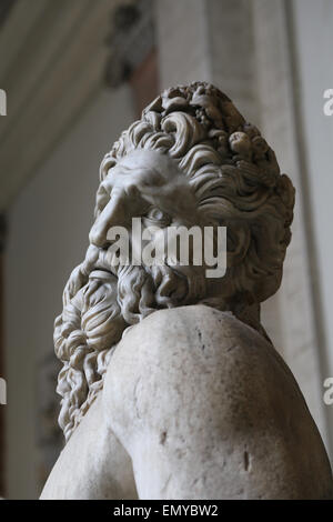 Imperial Roman era. Times of the Emperor Hadrian. 2nd century. Sculpture of a river god Arno (or Tigris). Vatican Museums. Stock Photo